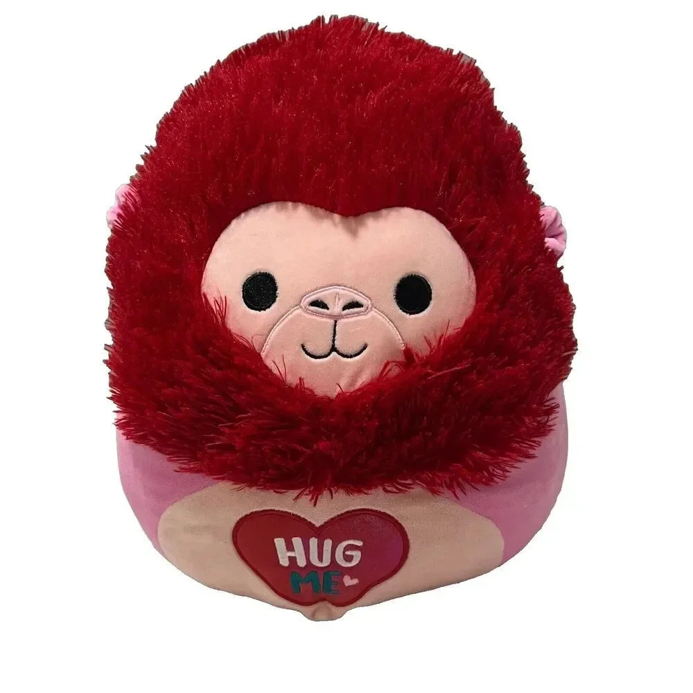 Squishmallows Maruta Gorilla Animal Red Pink Valentines Hug Me Plush Toy 12"